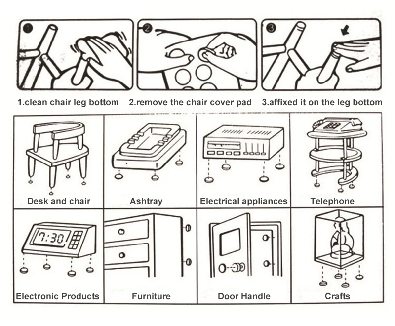 Мягкое уплотненное покрытие для стула, самоклеющиеся EVA напольные протекторы, Противоскользящие коврики, противоскользящие накладки для ног мебели
