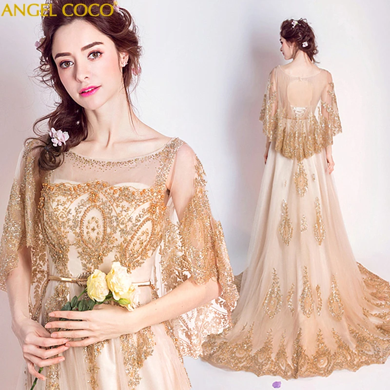 Роскошное Золотое вечернее платье длинное Abendkleider Robe De Soiree Abiye Gece Elbisesi Avondjurk платья