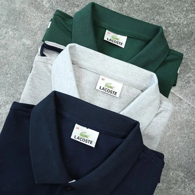 LACOSTE LEGEND Running Shirt Men Triped T-Shirts Slim Short Sleeve Comfort Homme Cotton Outdoor Clothing 3color LACOSTE LEGEND Running Shirt Men Triped T-Shirts Slim Short Sleeve Comfort Homme Cotton Outdoor Clothing 3color