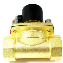 Высокое качество 2 шт. 2 Вт 2 ''цинковый сплав латуни Вода электромагнитный Клапан AC110V или AC220V