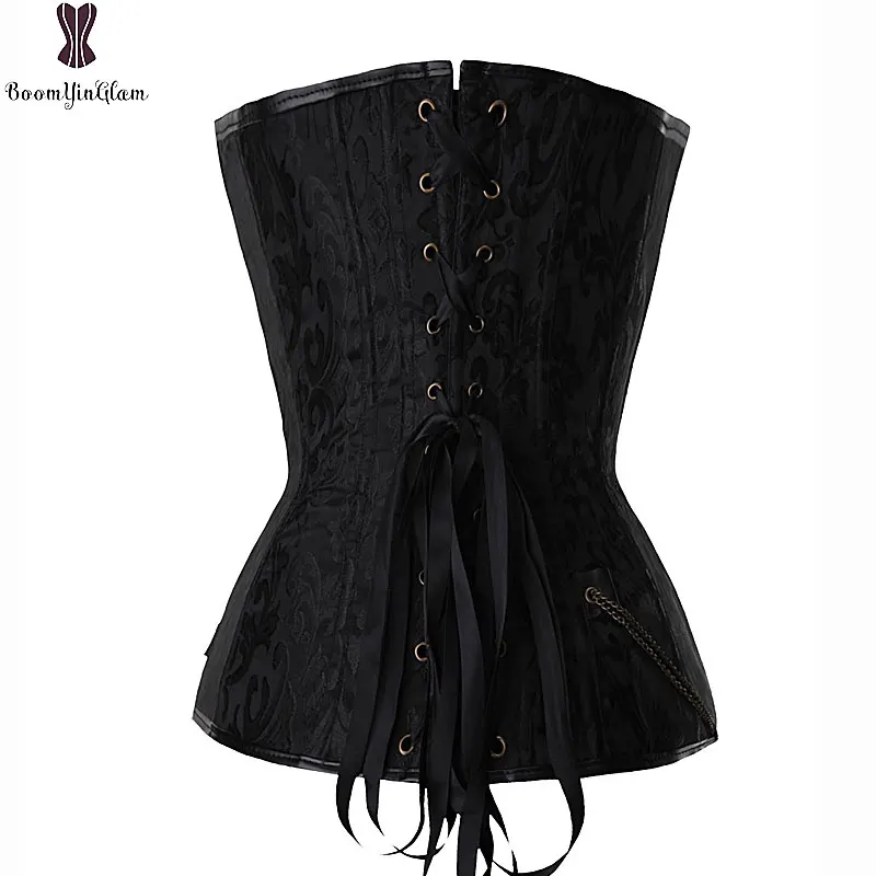 fashion design 2 colors choice waist trainer brocade gothic corselet sexy bustier steampunk corset plus size s-6xl 907