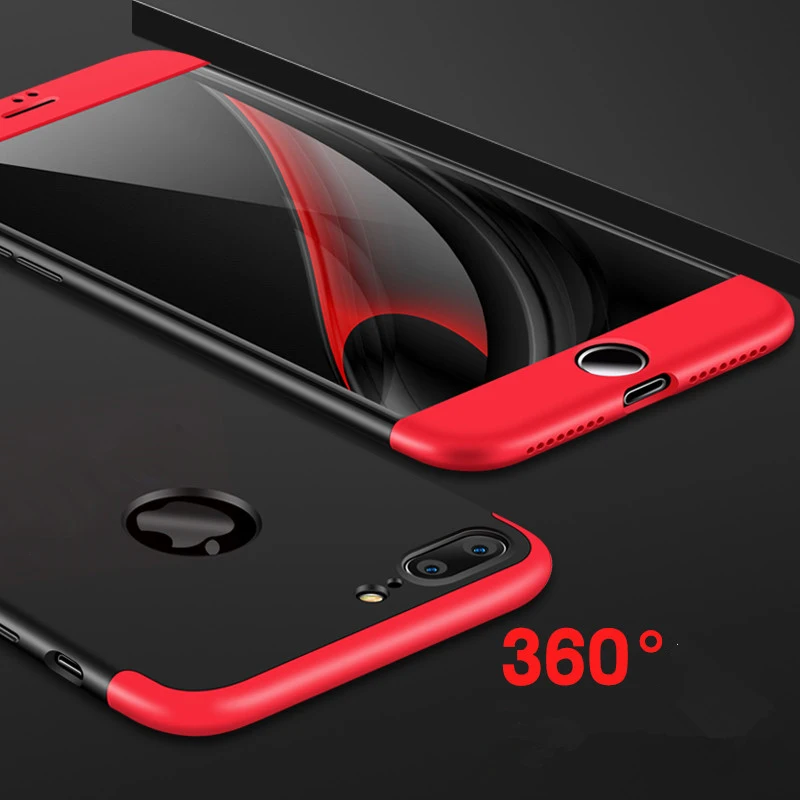 Роскошный чехол Toraise с полной защитой 360 + Ультратонкий защитный для iPhone 7 Plus 6S 6