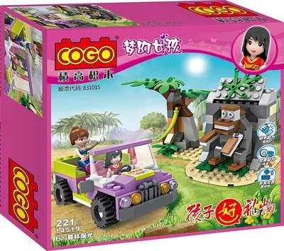14519 no box COGO/вечерние блоки для плавательного бассейна, совместимые с обучающими игрушками для девочек, DIY, кирпичные игрушки для детей, подарок - Цвет: 14519 no box