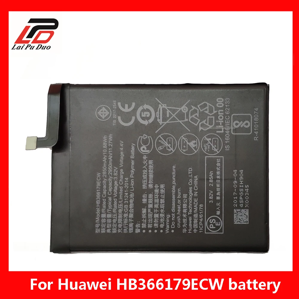 2950mAh HB366179ECW аккумуляторная батарея для телефона Huawei Nova 2 CAZ-AL10 CAZ-TL00 PIC-AL00 PIC-TL00 PIC-L29
