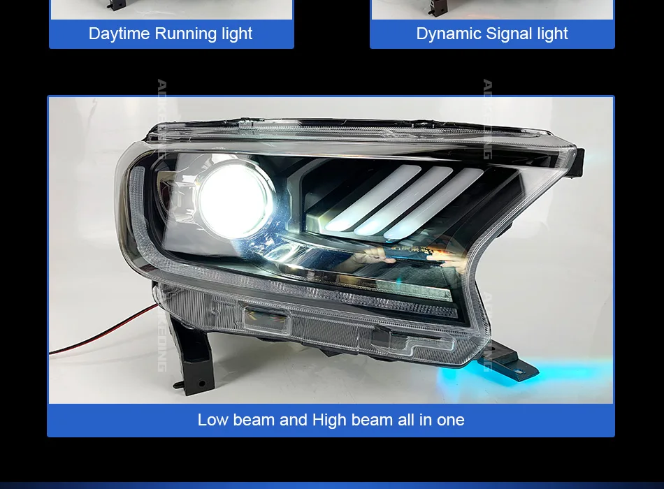 АКД стайлинга автомобилей для Ford фара дальнего света- Everest светодиодный налобный фонарь H7 D2H Hid вариант Ангел глаз биксеноновые фары аксессуары