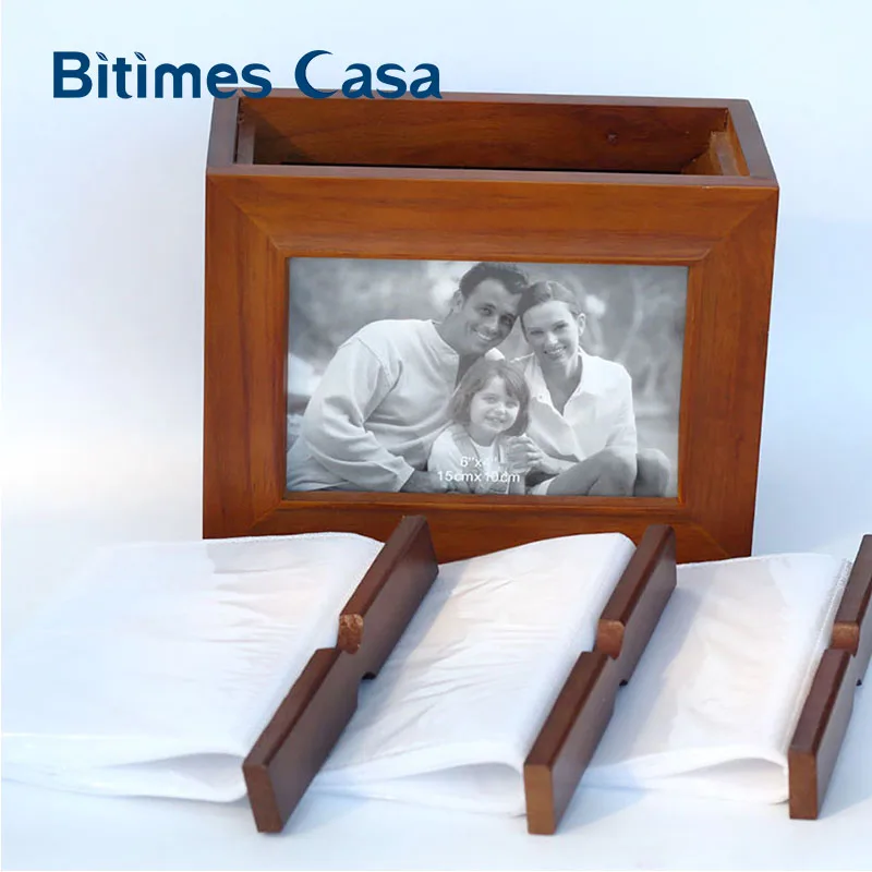 Винтажный античный деревянный фотоальбом Bitimes с 36 карманами 4*6 дюймов комбинация