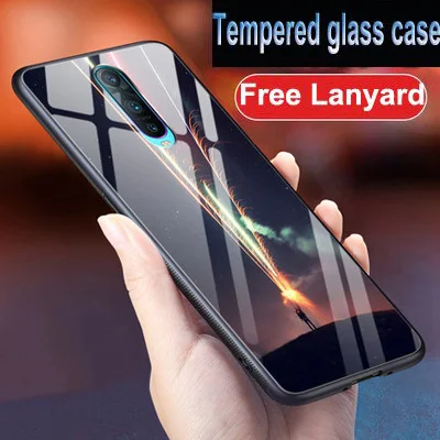 Coque для Oppo R17 Pro Дело Капа Роскошные закаленное стекло+ мягкий край защитное стекло чехол 6,4 ''для Oppo r17pro случаях телефон оболочки - Цвет: A4