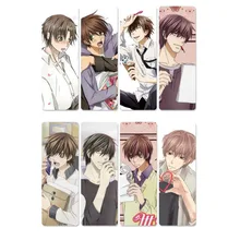 8 шт. Sekai ichi Hatsukoi аниме маркеры водонепроницаемый прозрачный ПВХ пластиковая Закладка красивые маркеры для книг подарок