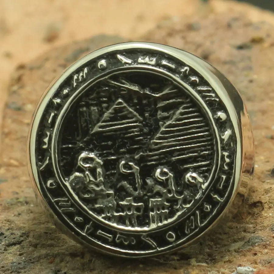 Крутое винтажное новое кольцо из нержавеющей стали 316L