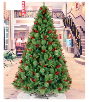 

Free Shipping 240CM Tall Luxury Encryption Christmas Tree Heavy Pine Artificial PVC Ximas Christmas Trees New Year Decoration