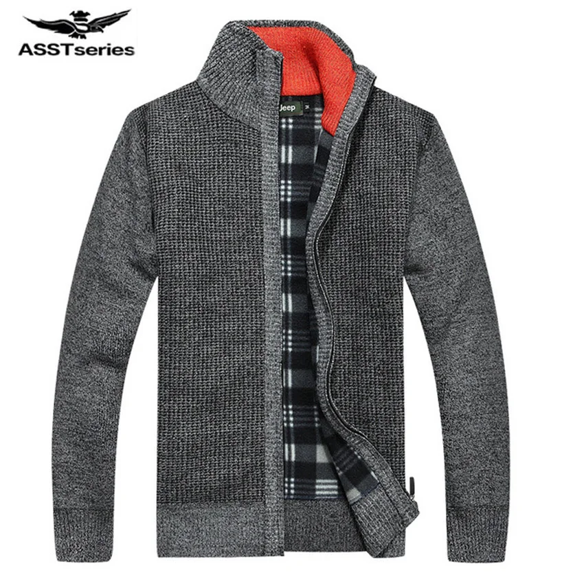 

Free shipping Winter Sweaters Men Cardigans Sweater Tops stand Collar Overcoat Mens Cotton slim Casual Knitwear Coats 55hfx