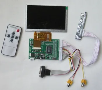 

5.0 inch HD FOG LCD Screen (No Touch) + (2 Road AV+VGA) Drive Board DIY Kit with Reversing Function