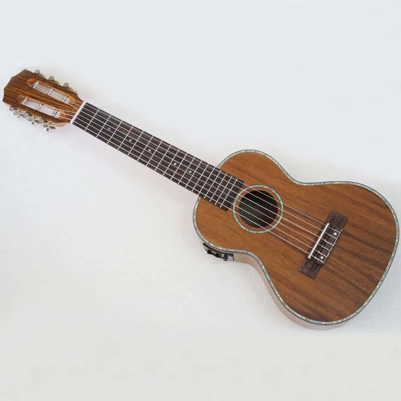 27 &quotконцертный мини акустический Guitalele ручной работы из акации дерева | Спорт и