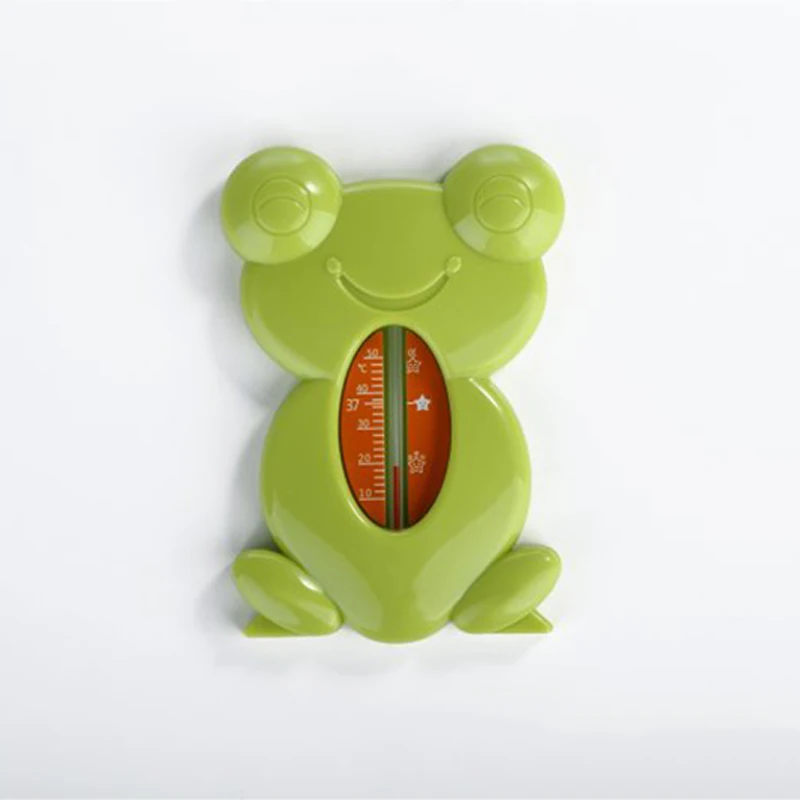 Плавающий прекрасный лягушка форма воды поплавок Детские Игрушки для ванны Термометры Ванна датчик полива термометр 4 цвета T0214 - Цвет: Green Frog