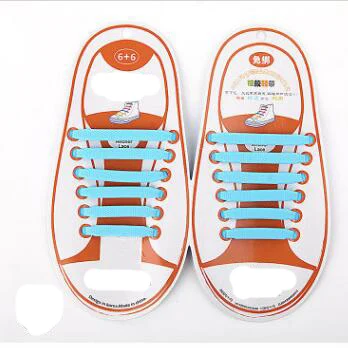 Новые ленивые эластичные силиконовые шнурки без шнурки для обуви унисекс для женщин и мужчин спортивные эластичные силиконовые шнурки для обуви все кроссовки подходят ремешок - Цвет: Небесно-голубой