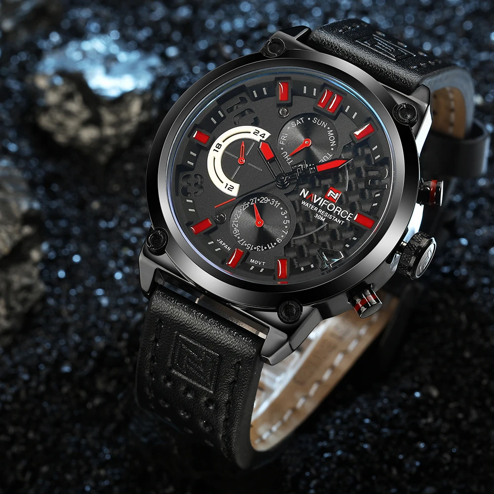 

NAVIFORCE Original Luxury Brand Military Quartz Watch men's watch Analog Clock Waterproof Wrist watches relogio masculino