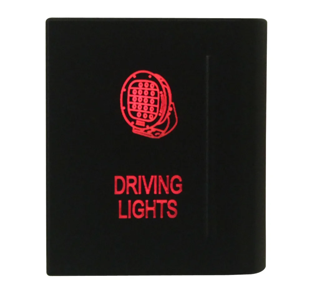 12V 3A RED Led On off DRIVING LIGHTS Push Button Switch for VW