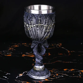

Game of Thrones 1Pcs Skull Goblet 200ML Cool Design Sword Cup Medieval Dragon For Drinking Collection Gift