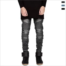 Locomotive jeans persönlichkeit patchwork jeans männer baumwolle bleistift männer jeans mode street style dünne jeans männer