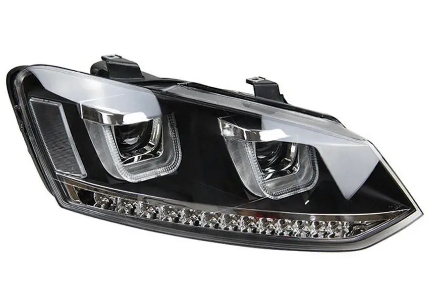 HID, 2011~, автомобильный Стайлинг для POLO фар, sharan, Golf6, routan, saviro, polo, passat, magotan, POLO Головной фонарь