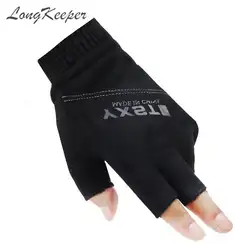 Длинные перчатки для тренажерного зала, половина пальцев, замша, тяжеловесные спортивные перчатки спортивные для тренировки