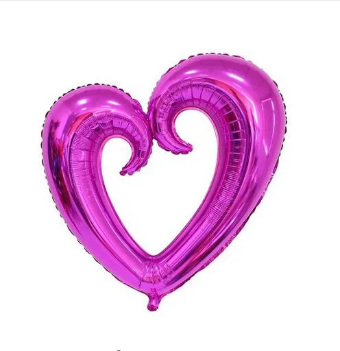 40 дюймов Большой размер крюк в форме сердца фольгированные гелиевые воздушные шары Свадьба День святого Валентина Декор я люблю вас надувные воздушные шары поставки