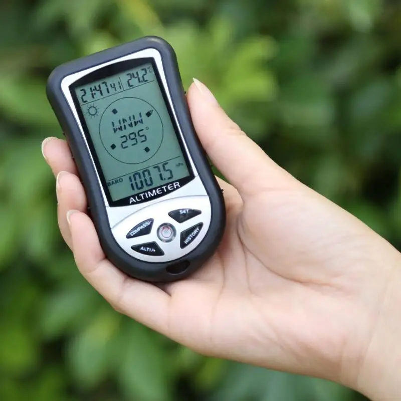 Портативный цифровой ЖК-дисплей 8 в 1 компас альтиметр барометр термометр погода, часы для пеших прогулок