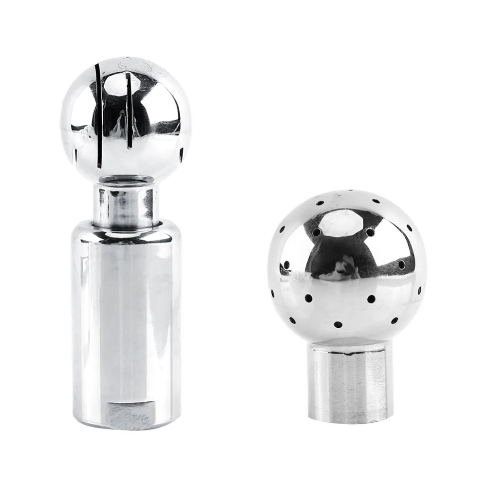 

1pc 1/2" Thread Female Stainless Steel Sanitary Fix/Rotary Spray Ball Tank Cleaning Ball