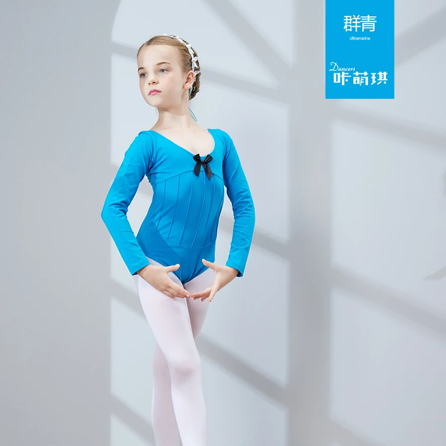 Style4 Детское танцевальное платье для девочек с длинным рукавом для балета, танцевальный костюм детские танцевальные практические занятия танцами, комбинезон, детская балетная юбка, B-6276 - Цвет: Style4
