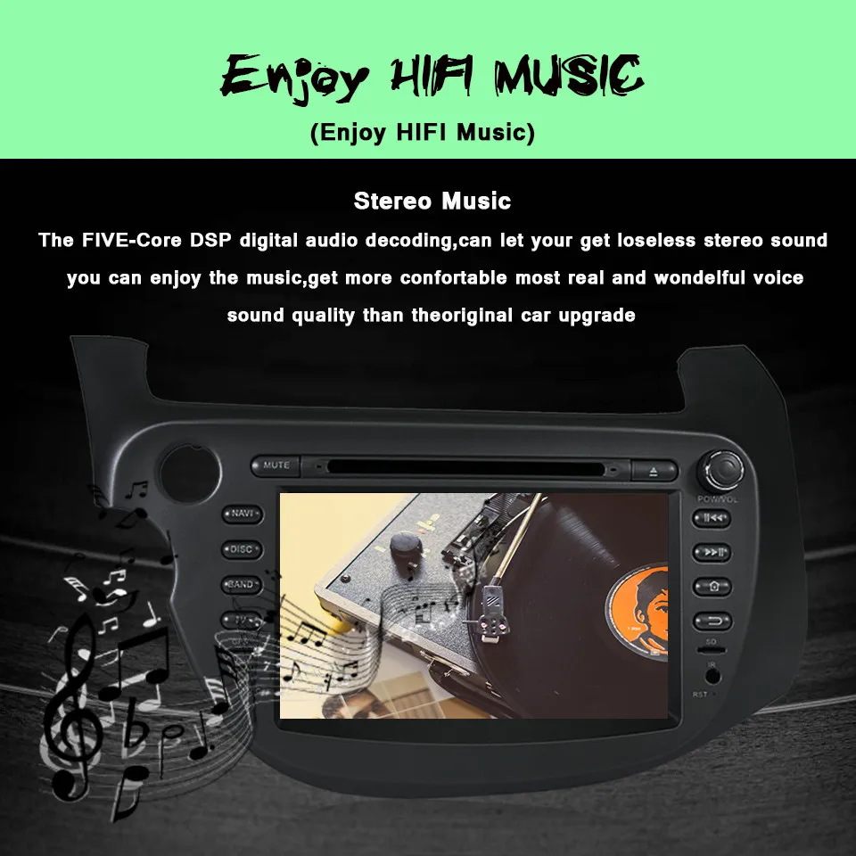 Sale 4G RAM Octa core Android 9.0 Car DVD Multimedia for Honda FIT for JAZZ 07-13 GPS Navigation Bluetooth Radio Stereo iN dash 2din 4