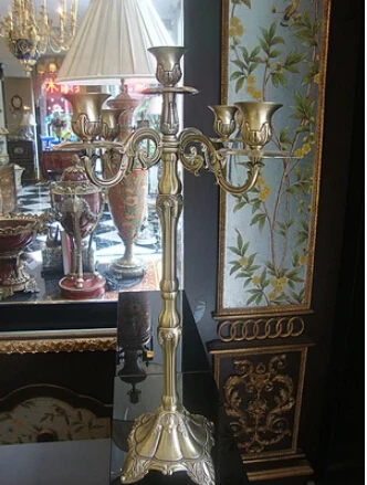 Европейский 5-рожковый антикварные бронзовые металлические канделябры, праздник, декоративные подсвечники, декоративная свеча для дома держатели ZT044