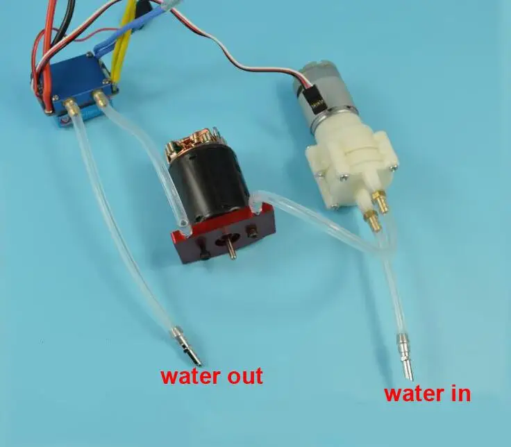 87 5 De Réduction385 Pompe De Refroidissement Par Eau De Diaphragme De Moteur Pour La Partie Radiocommandée De Bateau Dappât De Rc Esc