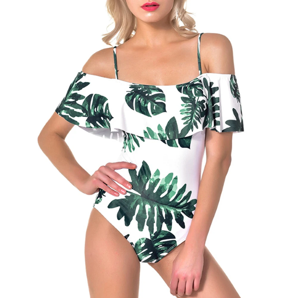 

Ruffle One Piece Swimsuit Female Plus Size Swimwear 2019 Bathers Mayo Bathing Suit Women Beach Wear Maillot One-piece Swim Suit