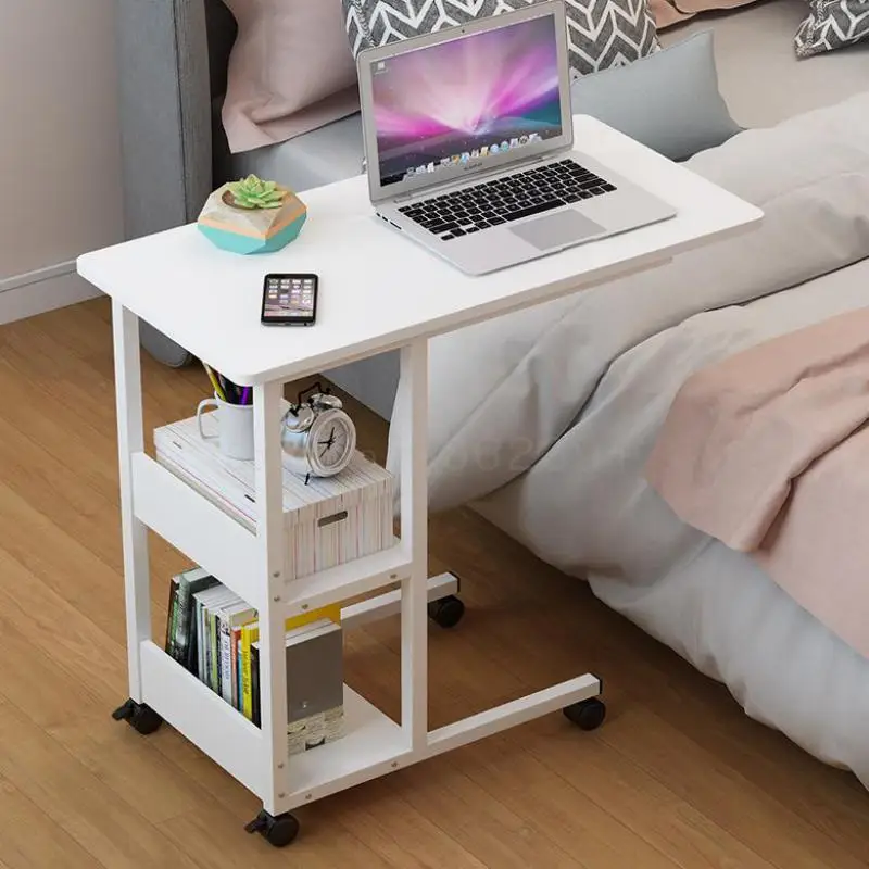 

Computer Desk Lazy People Use Simple Desk Dormitory Simple Bed Small Table Bedroom Movable Lift Bedside Table