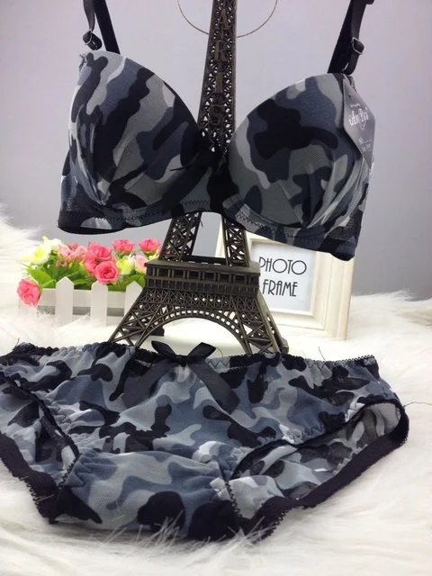 Download Women Panty Bra Kit Army Navy Camouflage Lace Hot Sexy ...