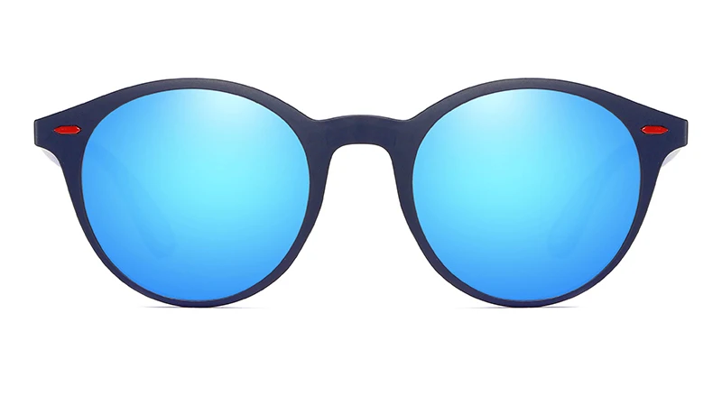 UNIEOWFA, женские ретро круглые солнцезащитные очки с заклепками, для женщин и мужчин, Поляризованные винтажные Овальные Солнцезащитные очки для мужчин и женщин, Polaroid, черные, TR90