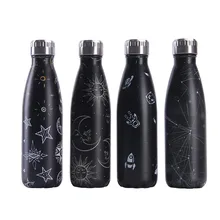 Cartoon Printing Water Bottle Double Wall Stainless Steel Vacuum Insulated Cup Tea Coffee Milk Cup Lovely Gift germany aaron flow cup viscometer stainless steel zahn 4 for printing