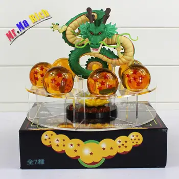 

Ball Z Action Figures Esferas Del Dragon Shenron +7pcs Dragon Ball Crystal Balls+shelf Brinquedos Gifts Collection Toys
