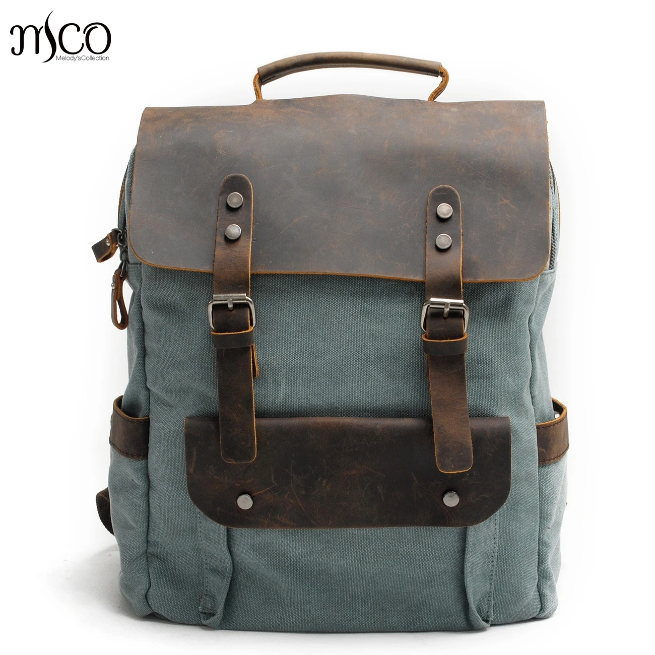 Men Women Vintage Canvas Retro rucksack backpack Laptop Military
