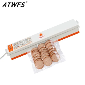ATWFS Vacuum Sealer Packing Household Film Sealer Vacuum Packer Sealing Machine for Food Including 15Pcs Bags 1