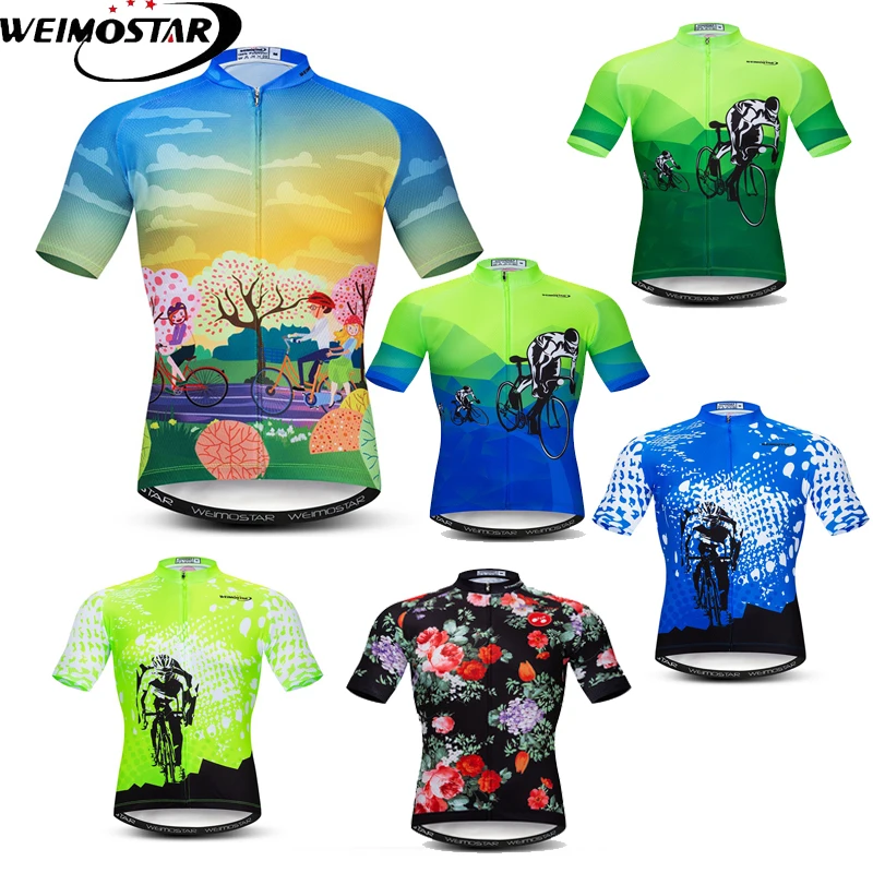 

Weimostar 2019 Men Team Pro Cycling Jersey Youth Maillot Ciclismo Racing Bicycle Cycling Clothing Summer MTB Bike Jersey