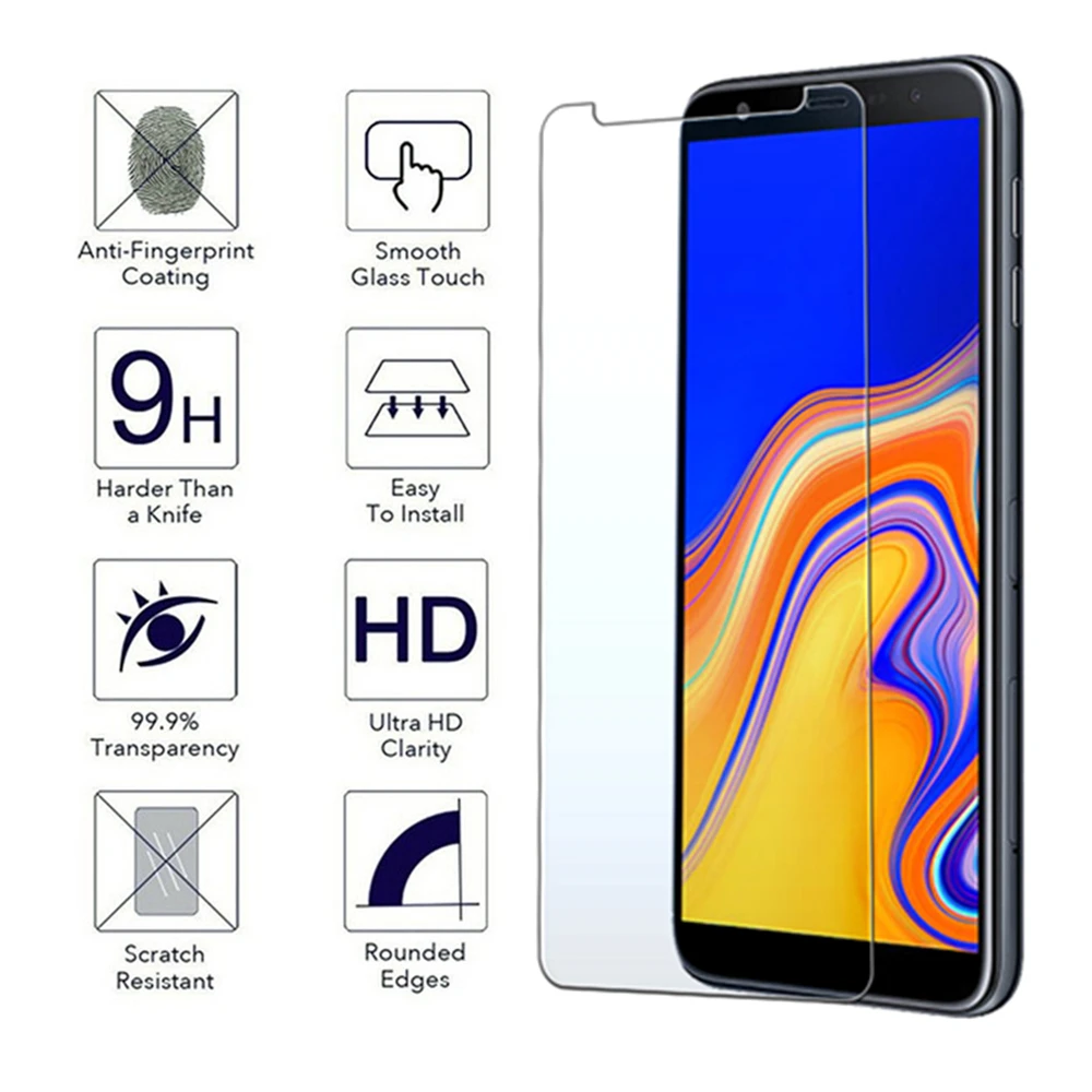 Закаленное стекло 9H для Samsung J4 J6 2018 J 4 6 Plus Защита экрана Galaxy 4j j защитная