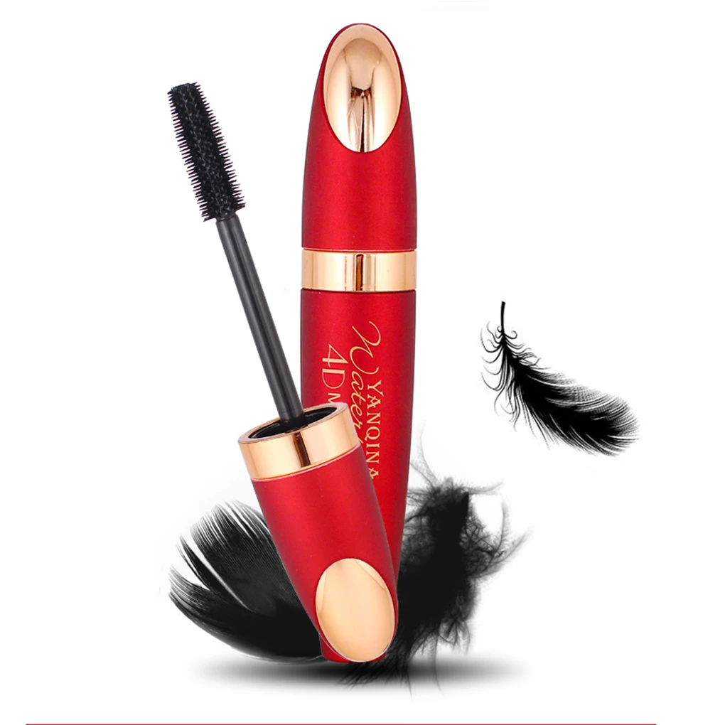 Show as picture Red Tube Frosted Silicone Thickening Eyelash Plus Uplift Waterproof Enrich Mascara Eye Makeup - Цвет: Show as picture