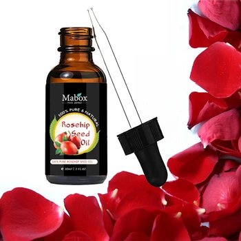

Rosehip Seed Oil Certified Organic Reduce Acne Scars Essential Oil for Face Nails Hair Skin rose essential oils 29