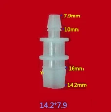 Пластиковые трубы шланг редуктор Столярный 14,2 мм-7,9 мм трубы шланг водяной пакет из 100 шт