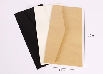 

100PCS/lot 11*22cm Kraft Envelopes European Classical Retro Paper Envelope Blank Envelops Wedding Party Invitation Card