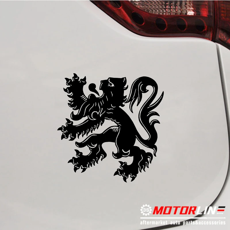 

Flanders Coat of Arms lion Vlaanderen Belgium Car Vinyl Decal Sticker pick color size