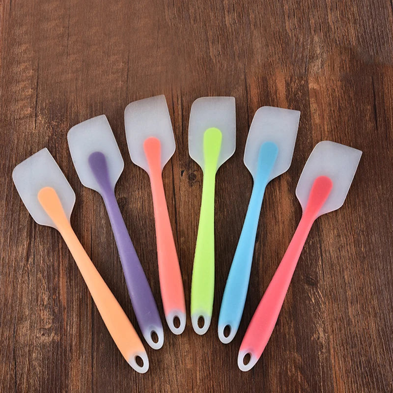 

1Pc Mini Silicone Scraper Cream Butter Cake Spatula Mixing Batter Scraper Brush Durable Kitchen Tools