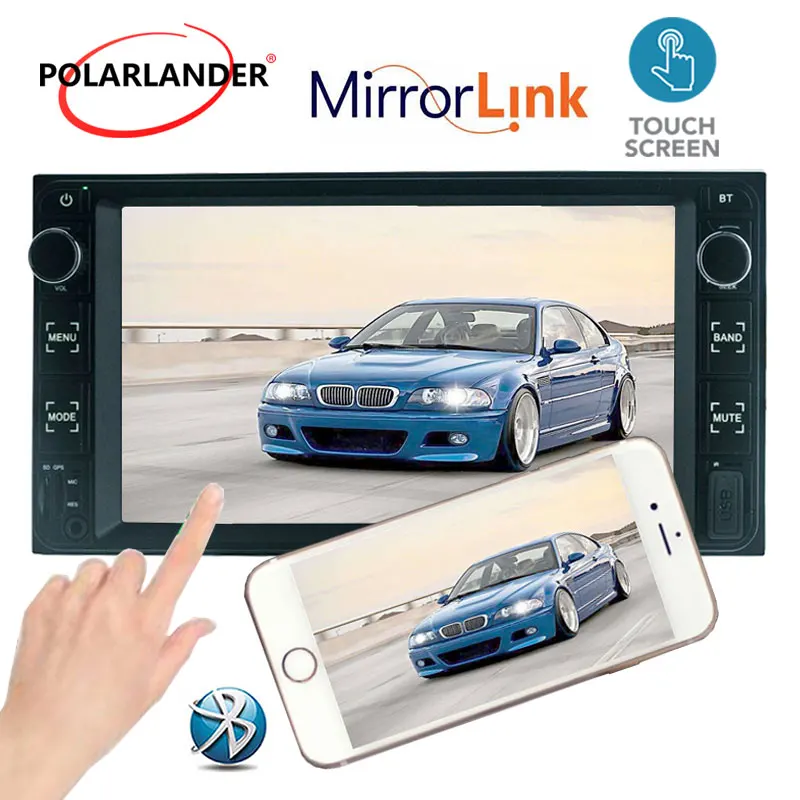 

7inch 2 Din ISO Interface Single USB Car MP5 Player TF AUX Touch Screen Display Mirror Link FOR TOYOTA COROLLA 04-14
