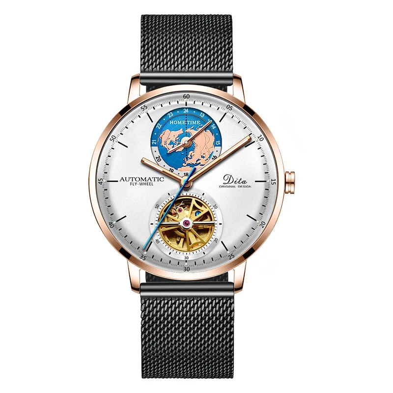 Горячая Распродажа, роскошные часы с турбийоном, мужские роскошные брендовые Автоматические наручные часы dw relojes - Цвет: DW-H02
